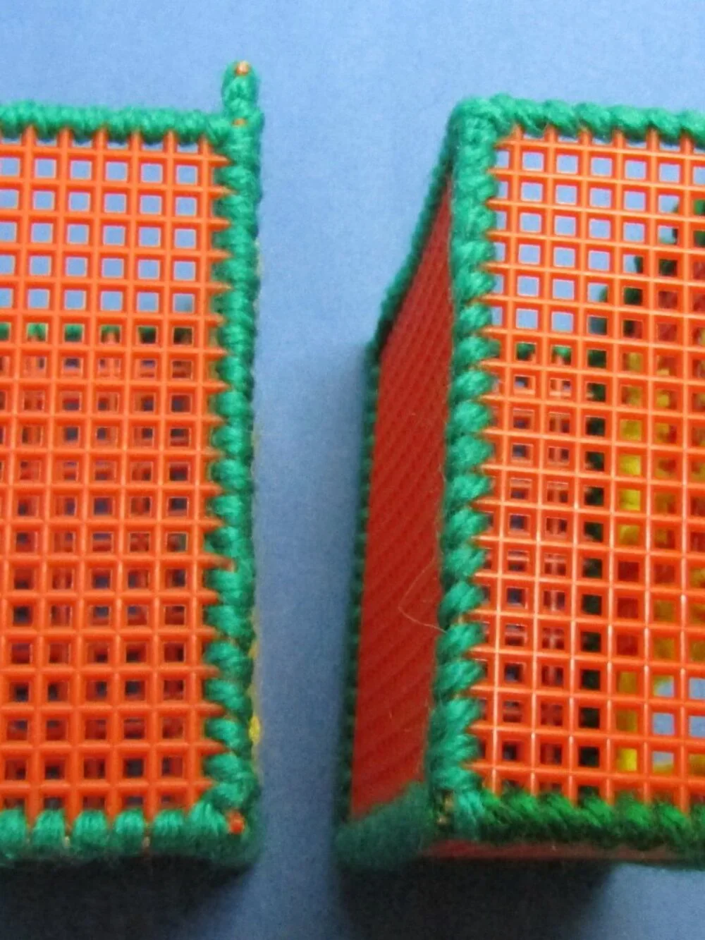 2 Plastic Craft Halloween Boxes for treats 3 x 3 x3